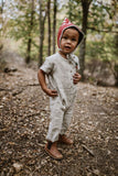 Woodland Mushroom Linen Jumpsuit
