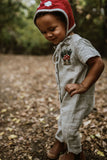 Woodland Mushroom Linen Jumpsuit