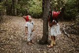 Woodland Mushroom Linen Jumpsuit