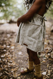 Woodland Mushroom Hand Embroidered 3 Piece Pinafore or Sunsuit