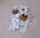 Woodland Mushroom Linen Jumpsuit