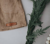 Holiday Gingerbread Hand Embroidered 3 Piece Pinafore