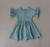 Dark Sage Gauze Dress