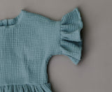 Dark Sage Gauze Dress