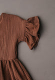 Walnut Gauze Dress
