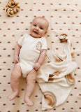 Organic Hand Embroidered Rainbow Bodysuit & Tee