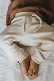 Organic Waffle Knit Jogger - Cream