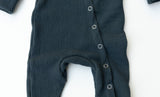 Organic Waffle Sleeper - Midnight Blue