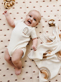 Organic Hand Embroidered Rainbow Bodysuit & Tee