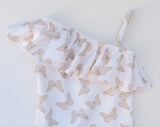Butterfly One Shoulder Swim Suits
