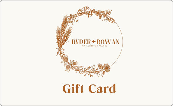 Ryder + Rowan Gift Card