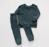 Organic French Terry Jogger - Blue